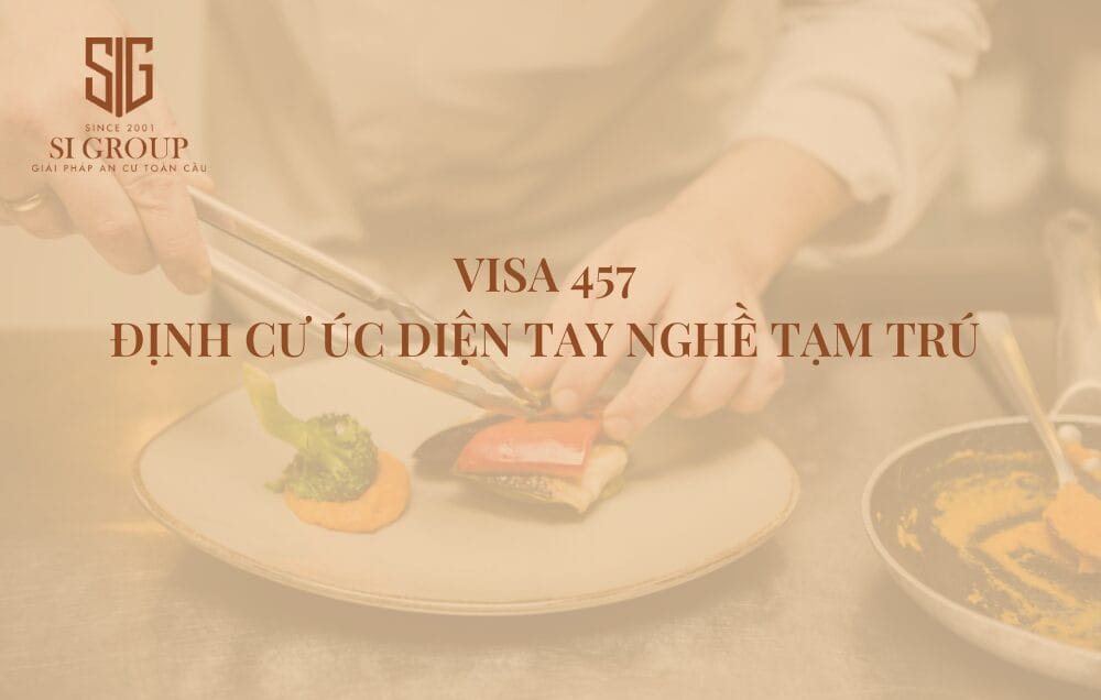 Visa 457 là chương trình định cư Úc diện tay nghề tạm trú