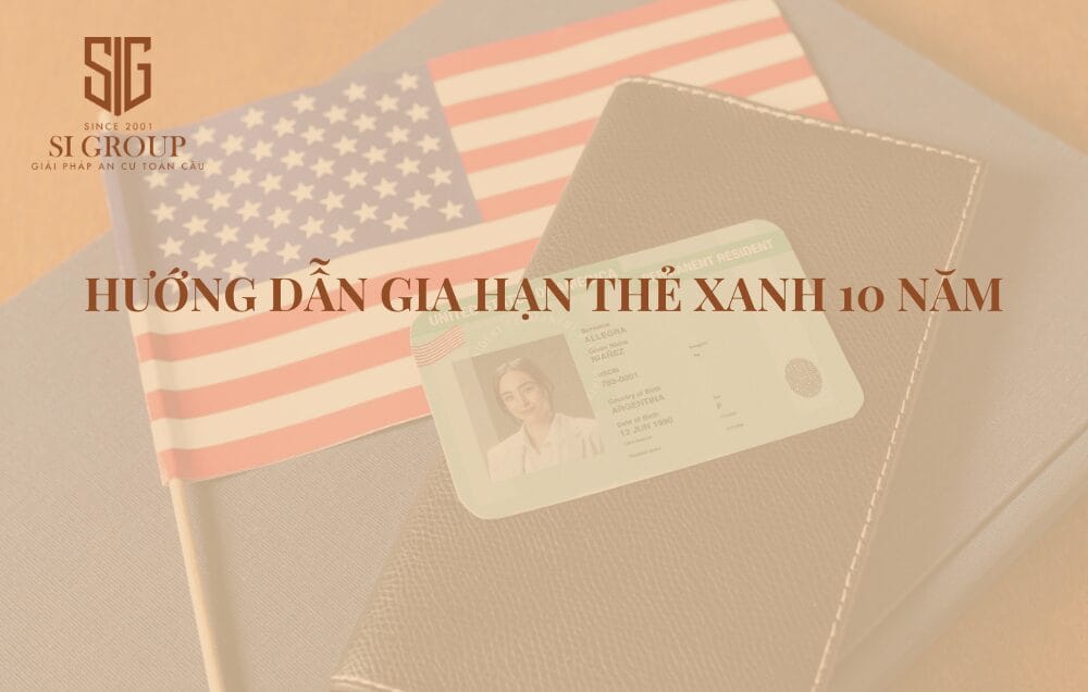 Thẻ xanh 10 năm có thời hạn tối đa 10 năm và khi hết thời hạn hoặc sắp hết hạn trong vòng 6 tháng tới, cần phải gia hạn Thẻ xanh 10 năm