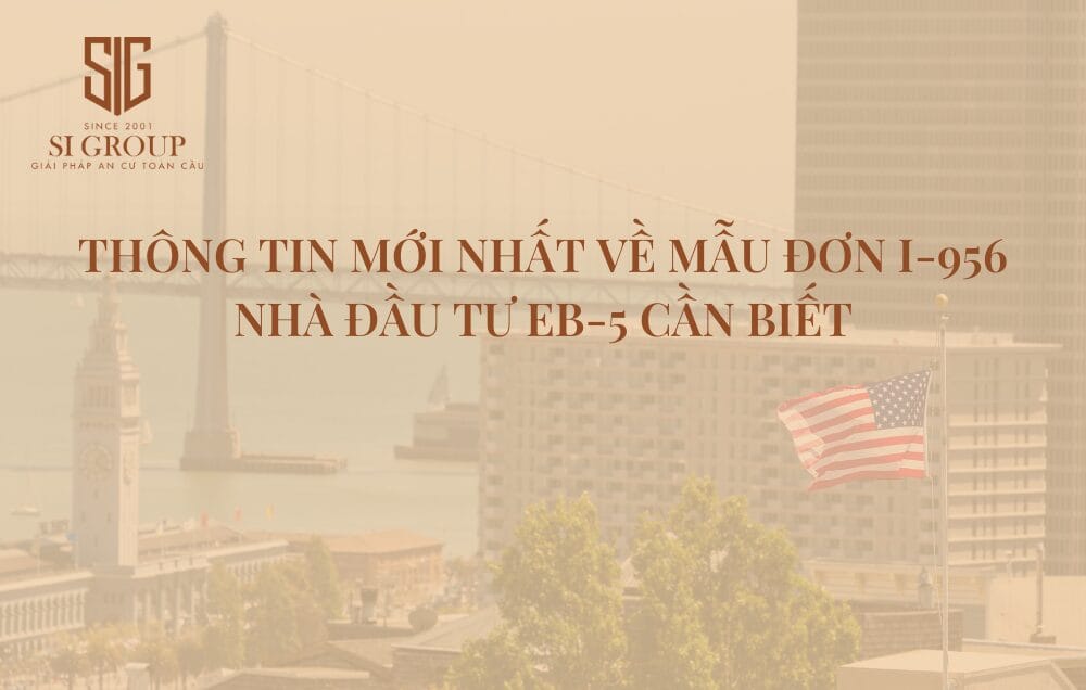 Mẫu đơn I-956 là mẫu đơn xin chỉ định Trung tâm Vùng, cần thiết cho các nhà đầu tư EB-5 lựa chọn hình thức đầu tư gián tiếp thông qua Trung tâm Vùng