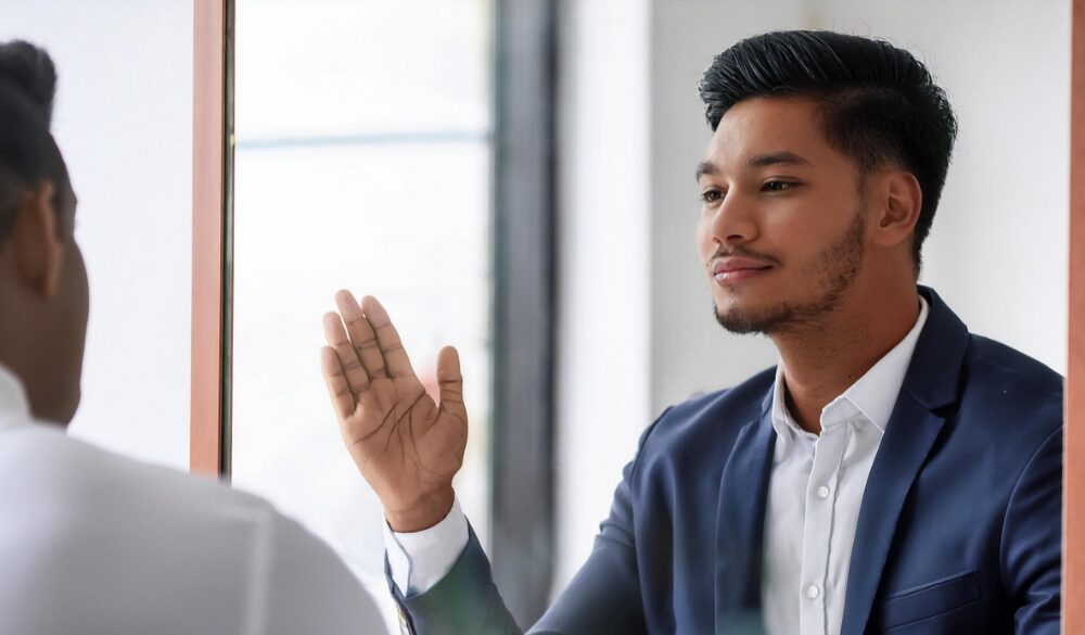 Duy trì ngôn ngữ hình thể và ánh mắt khi phỏng vấn cũng là yếu tố quan trọng cần lưu ý