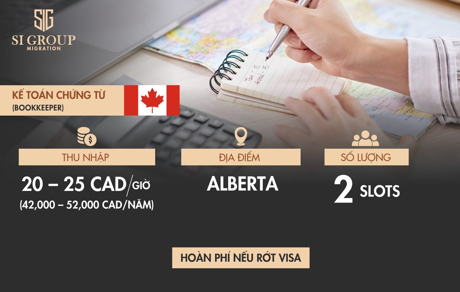 Kế toán chứng từ (Bookkeeper) – Định cư Canada