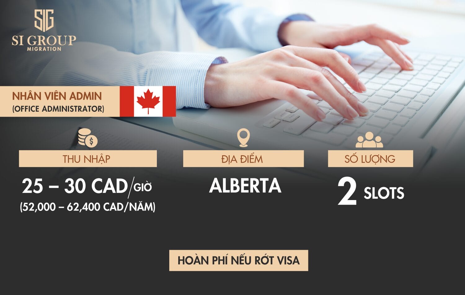 Nhân viên admin (Office Administrator) – Định cư Canada