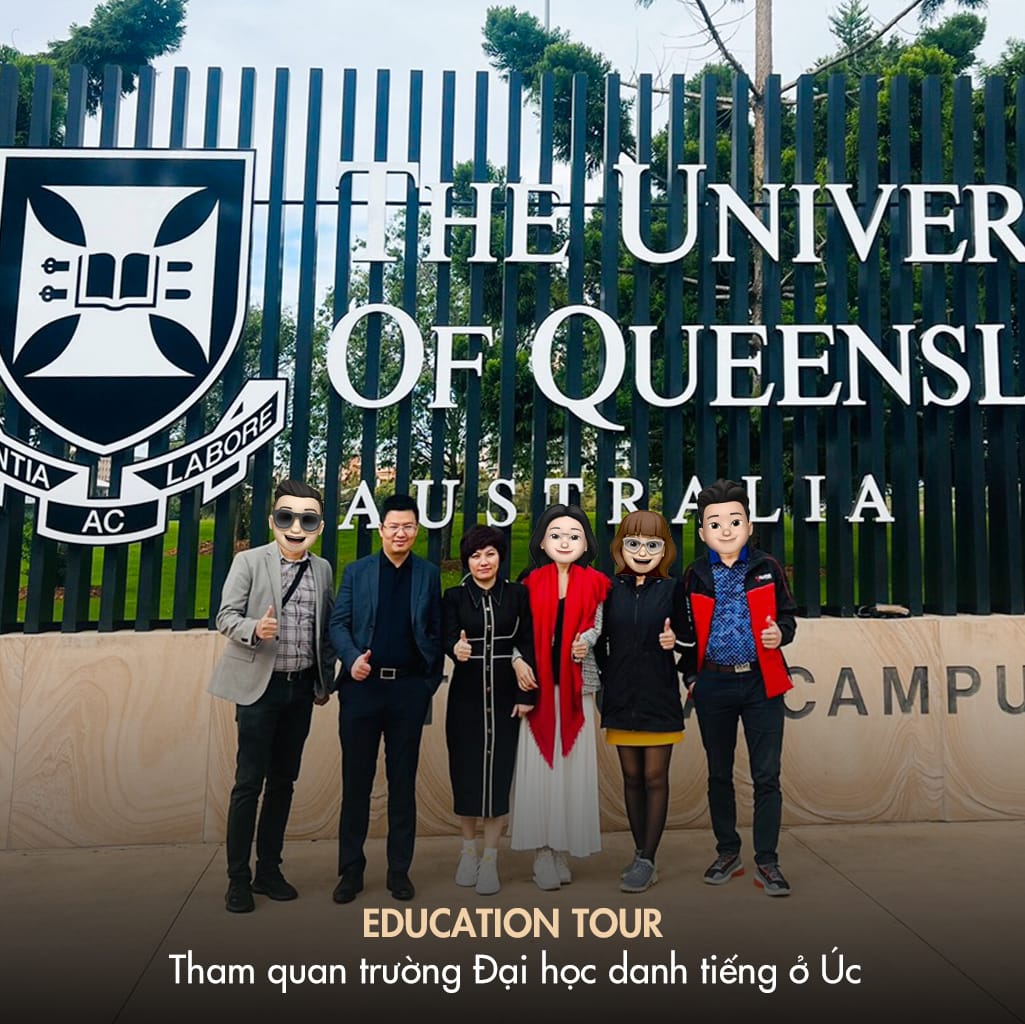 SI Group đã có chuyến đưa khách hàng tham quan tour khảo sát trường học cho con cái tại Úc, bắt đầu từ Đại học Queensland