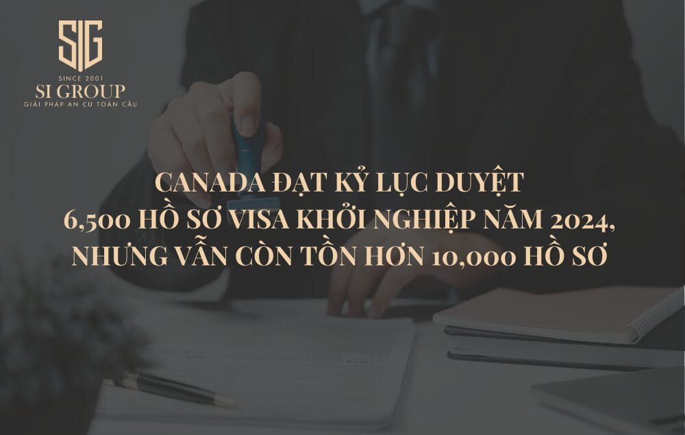 Canada đạt kỷ lục duyệt 6,500 hồ sơ Visa Khởi nghiệp năm 2024, nhưng vẫn còn tồn hơn 10,000 hồ sơ 
