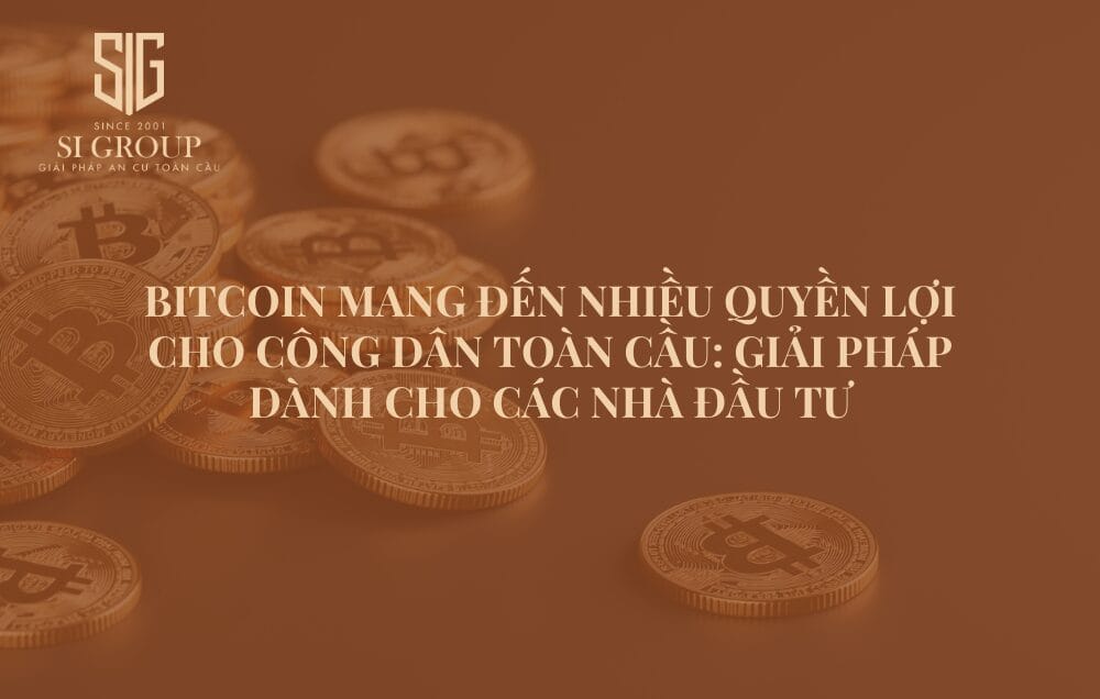 Bitcoin mang đến nhiều quyền lợi cho công dân toàn cầu: Giải pháp dành cho nhà đầu tư