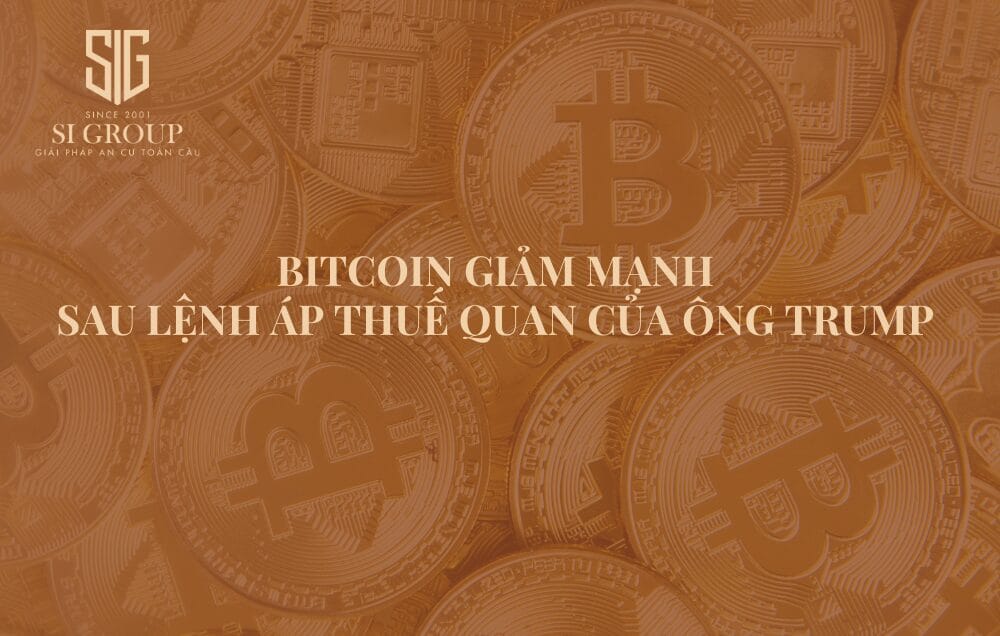 Bitcoin giảm mạnh sau lệnh áp thuế quan của ông Trump 