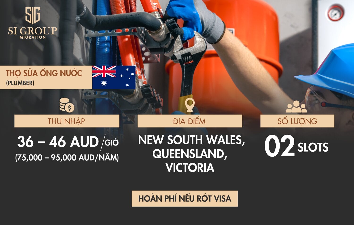 Thợ sửa ống nước (Plumber) – Định cư Úc
