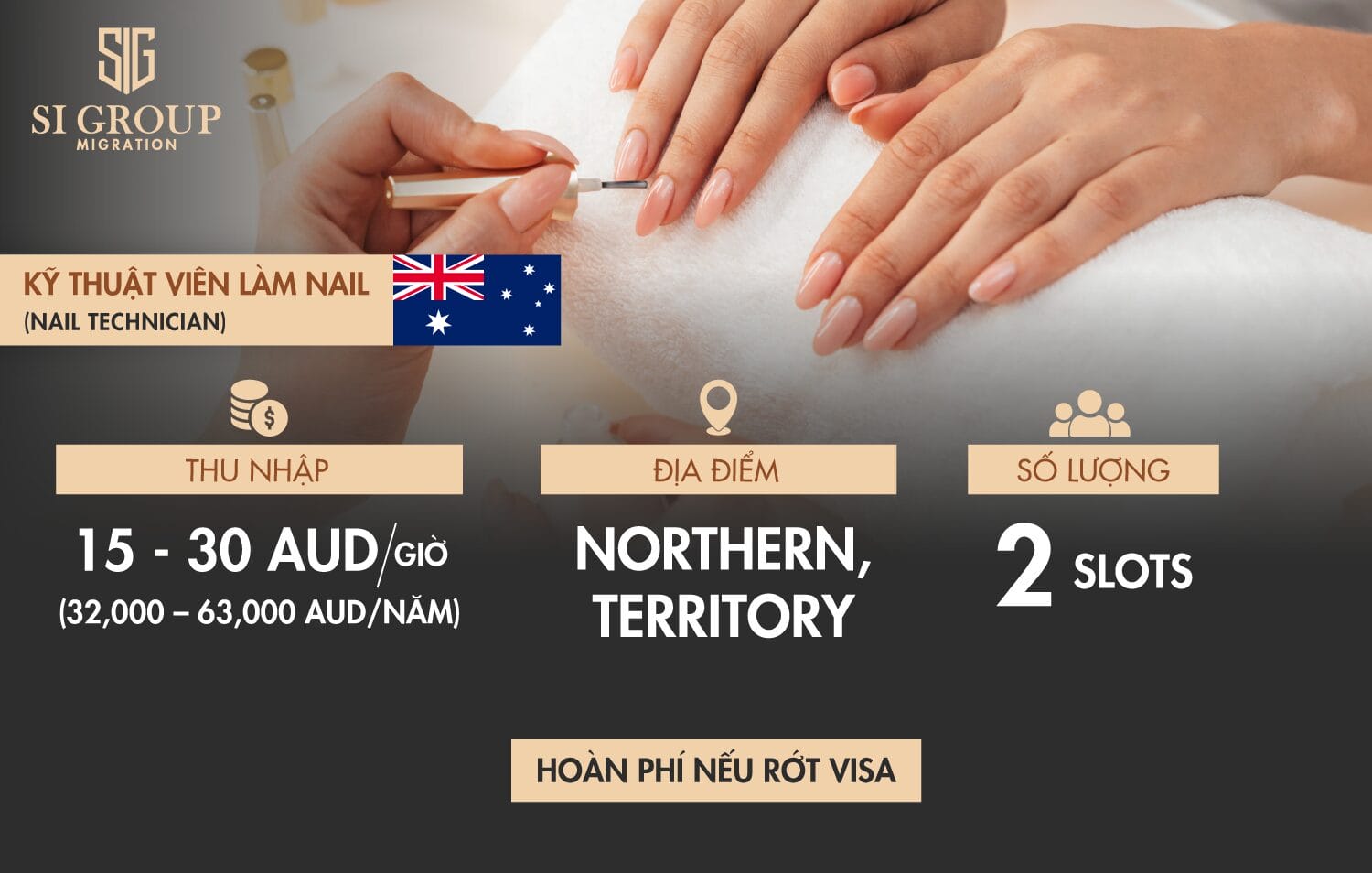 Kỹ thuật viên làm nail (Nail Technician) – Định cư Úc