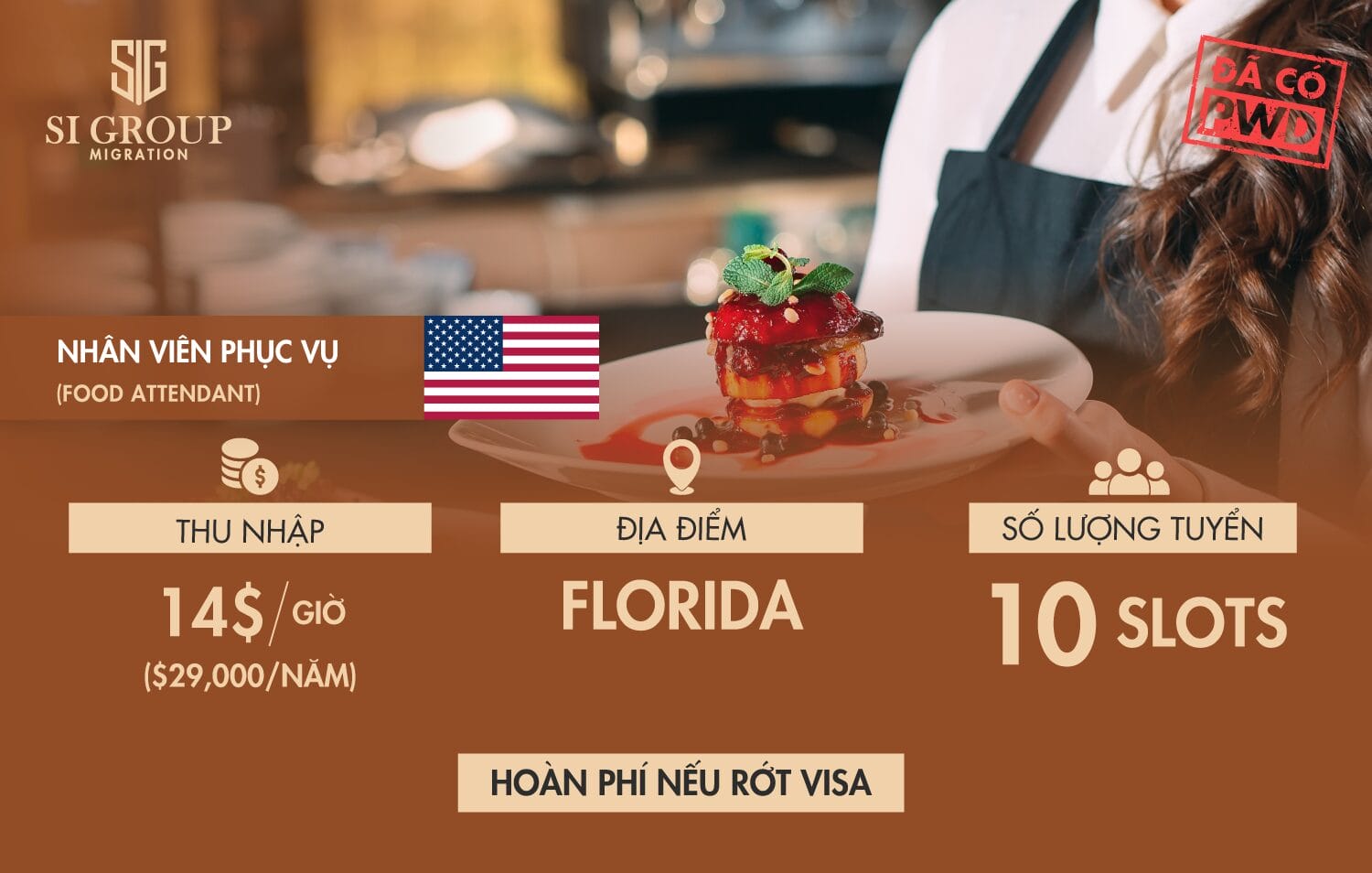 Nhân viên phục vụ (Food Attendant)