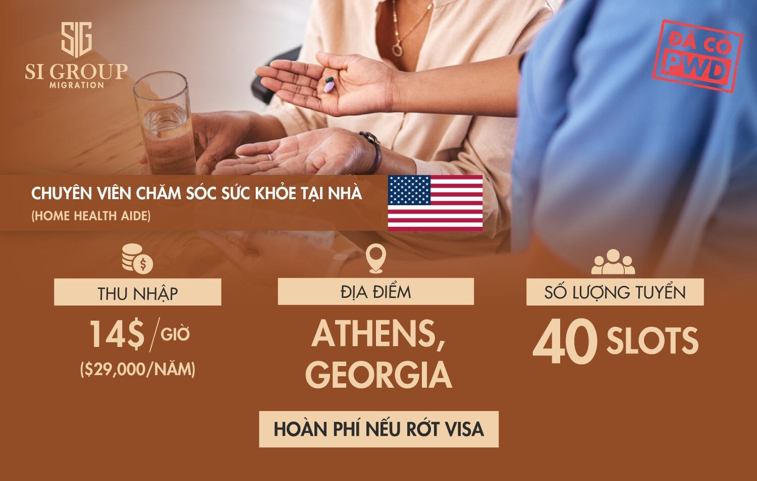 Chuyên viên chăm sóc sức khỏe tại nhà (Home Health Aide) – Định cư Mỹ