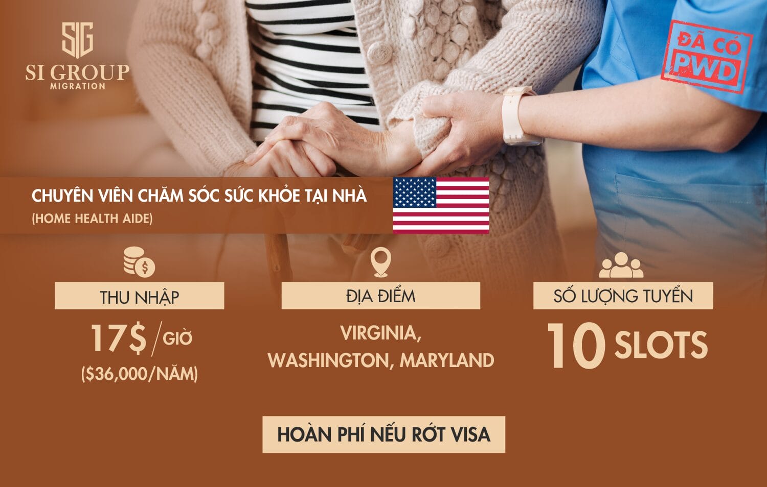 Chuyên viên chăm sóc sức khỏe tại nhà (Home Health Aide) – Định cư Mỹ