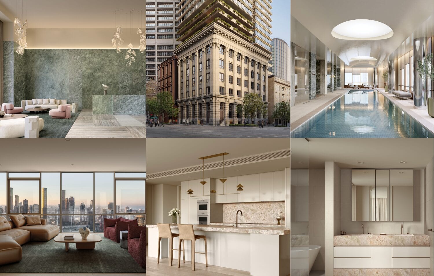 Một số hình ảnh của dự án 623 Collins Street, Melbourne