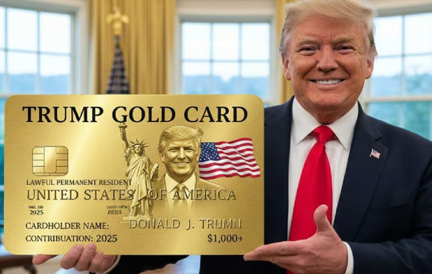 Mỹ ra mắt Trump Gold Card 1 triệu USD 
